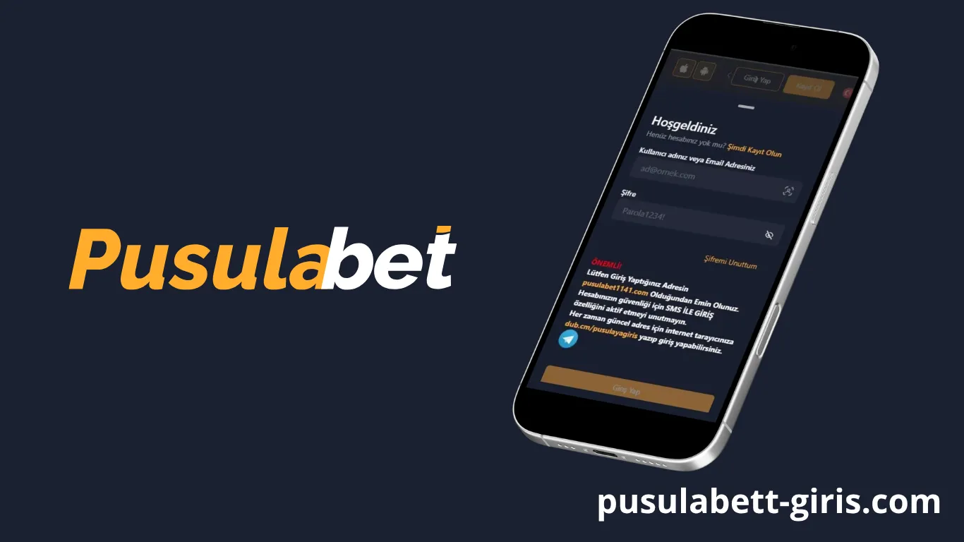 Pusulabet telefon ve tabletten giriş