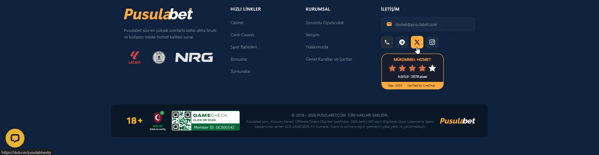 Pusulabet sosyal medya ve mobil erişim