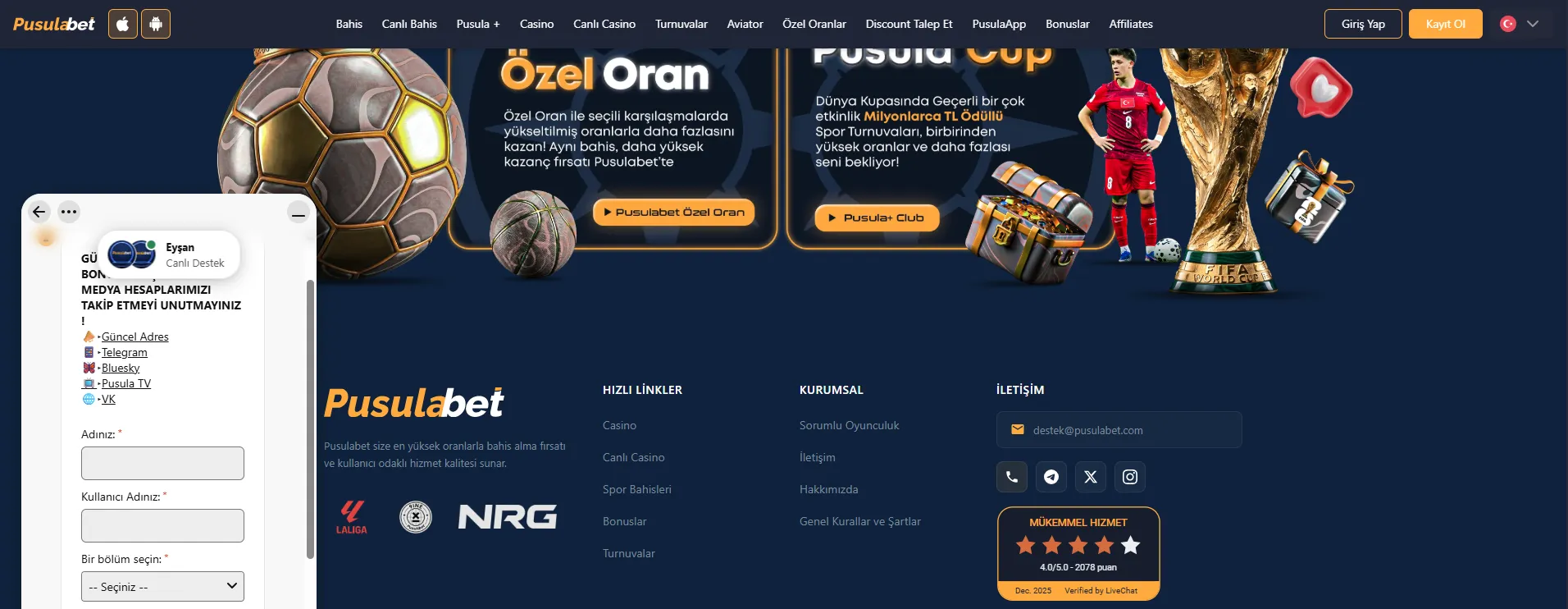 Pusulabet resmi kanalları doğrulama